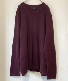 マイケルコース ワッフル編み ニットクルーネック長袖 ゆったり XXL 綿 毛のサムネイル