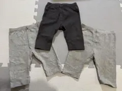 ユニクロ　七分丈レギンス３枚セット　80cm