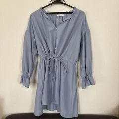 W CLOSET ブラウスチュニック　水色