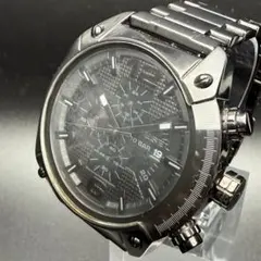 【稼働品】 ディーゼル メンズ DZ-4223 腕時計 ブラック クロノグラフ