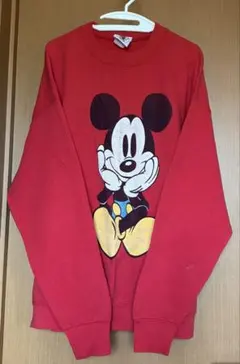 ミッキーマウス プリント スウェット トレーナー