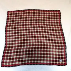 Vivienne Westwood 赤チェック　オーブ刺繍　大判ハンカチ