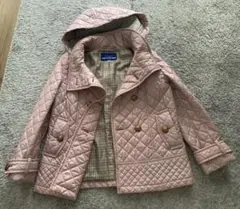 BURBERRYBLUELABEL ピンク中綿コート 38 ダウン ノバチェック