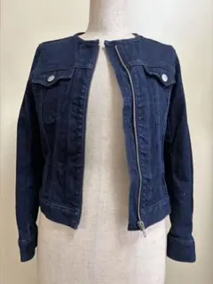 Spick & Span ノーカラー　デニムジャケット