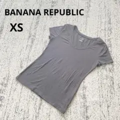 バナナリパブリック 半袖 Tシャツ タイムレスティー XS ダークグレー 無地