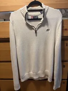 CHAPS ハーフジップ ニット セーター アイボリー メンズのサムネイル