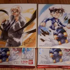 名探偵コナン色紙アート箔押しレア安室透コナン2枚セット新品