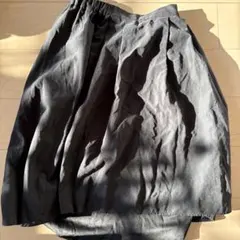 earth music&ecology ブラック フレアスカート M