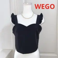 WEGO★フリルビスチェ　ブラック　後ろゴム入りのサムネイル