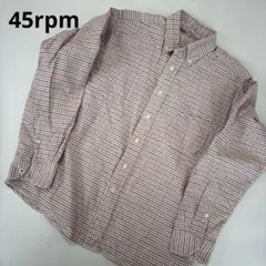 【美品、秋物】45rpm 長袖シャツ