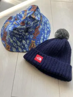 【ノースフェイス、パタゴニア】ベビーニット帽、リバーシブル帽子