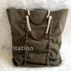 最終価格　プランテーション　Plantation　トートバッグ　カーキのサムネイル