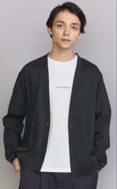 BEAUTY & YOUTH スーパークール 1ボタン カーディガン2