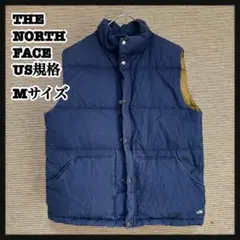 【ノースフェイス】US規格ダウンベスト　ネイビー復刻モデル　ワンポイントF4