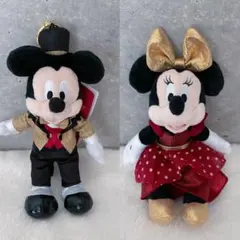 ディズニーストア　舞浜　25周年　ぬいぐるみキーチェーン　ミッキー　ミニー