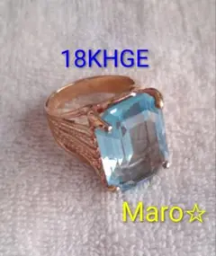 18K HGE デザインリング 指輪 ビンテージリング