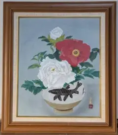 お値下げ　日本画　山科杏亭　絹本肉筆　「花盛り」 お値下げ 日本画 山科杏亭 絹本肉筆 「花盛り」 - メルカリ