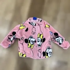 Disney ミニー・マウス柄 フリースアウター