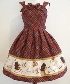 即購入⭕️ Innocent World ブリティッシュベアジャンパースカート