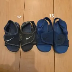 Nike キッズサンダル ネイビー 2足セット