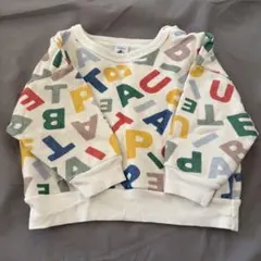 プチバトー　アルファベット柄トレーナー 81cm 18m