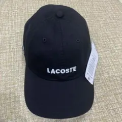 【即日発送】LACOSTE キャップ ブラック　タグ付き