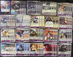 ワンピースカードゲーム 最強の戦士 紫デッキSR以下4コン