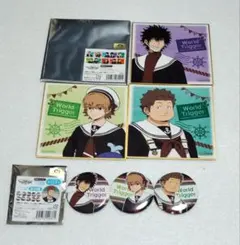 ワールドトリガー　影浦隊　影浦 雅人　北添 尋　絵馬 ユズル　色紙　缶バッジ