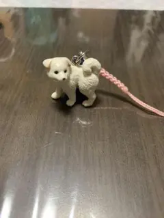 柴犬 ガチャガチャ 白柴 キーホルダー