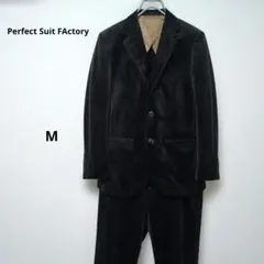 PSFA スーツ セットアップ 黒 M 2B 冠婚葬祭 卒入 就活 細身 二次会