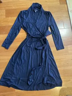 BANANA REPUBLIC ネイビー ラップドレス XS