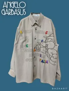 ANGELO GARBASUS シャツ ベージュ アンジェロガルバス ウール