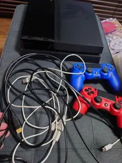 PS4 本体 500GB CUH-1100A ブラック 純正コントローラー2個付