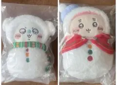 ちいかわ　エニマイくじ　ゆきだるまになっちゃった　E賞　マスコット　2点セット