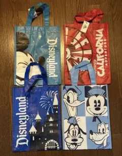 ディズニー　エコバッグ　アメリカ　４枚セット