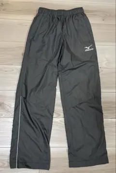 MIZUNOミズノ ナイロンパンツ 裏起毛 グレー サイドファスナー付き