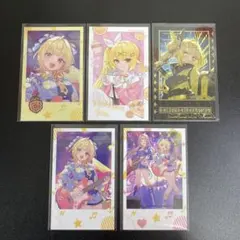 【B964】にじさんじ　星川サラ　ランダムチェキ風カード　5枚　まとめ売り　レア
