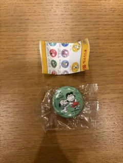 くら寿司×PEANUTS 缶バッジ スヌーピー＆ルーシーのサムネイル