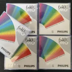 未開封品 PHILIPS MOディスク 640MB 5枚
