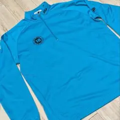 【FILA GOLF】フィラゴルフ 裏起毛 ハーフジップ プルオーバー LL 青