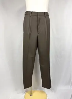 UNIQLO CユニクロタックワイドテーパードパンツSize.M BR