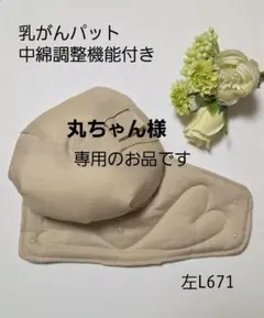 乳がんパット　フワッふわパット　左L671　ベージュ