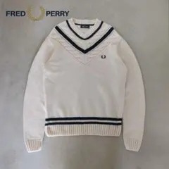 FRED PERRY ウール100%チルデンニット