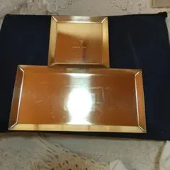 ゴールドカラー インテリアトレイ 2枚セット