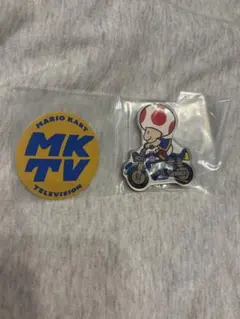 マリオカートワールド キャラマグネッツ ⑤キノピオA ステッカー1枚付き