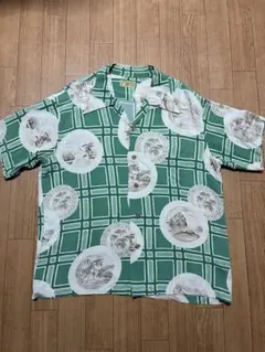 ビ*ジ様 1950~60s Hand Prints マップ柄 レーヨンアロハシャ ビ*ジ様 1950~60s Hand Prints マップ柄 レーヨンアロハシャ - メルカリ