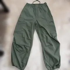 GU カーゴパンツ オリーブ S カーキ