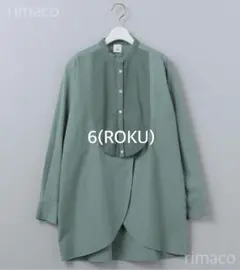 6(ROKU)◆BOTANICAL DYE DRESS SHIRT