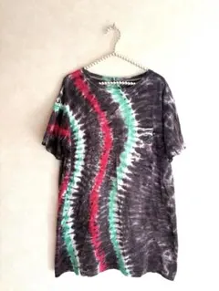 最終お値下げ⭐️チャイハネ　アジアン　エスニック　タイダイデザイン Tシャツのサムネイル
