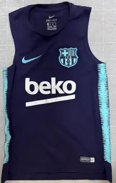 【中古】NIKE FCバルセロナ タンクトップ　サイズXS122-128 キッズ